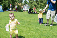 Claira Walking In Grass