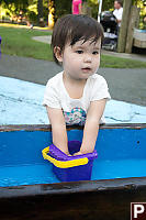 Nara With Pail In Water