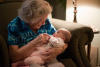 Grandma With Claira In Arm Chair