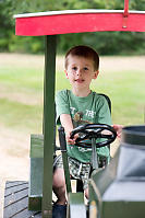 Marcus Driving The Tractor