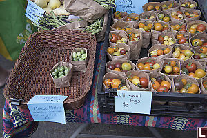 Fruit In Small Paper Bags