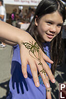 Claira With Henna Butterfly