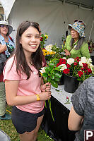 Claira Making Bouquet