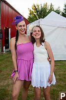 Chrissy And Kiera With Fascinator