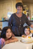 Grandma With Grandkids And Cake