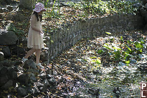 Claira Feeding Ducks