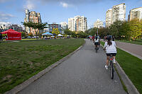 Riding Past David Lam Park