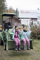 Riding On Tractor Bucket