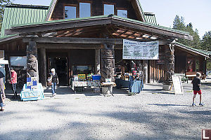 Totem Poles On Pender Islands Community Hall