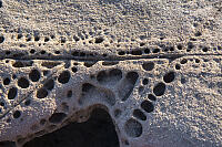 Eroded Cracks In Rock