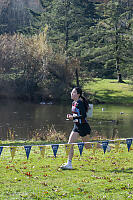 Nara Running Past Pond