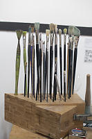 Knife Block Paint Brush Holder