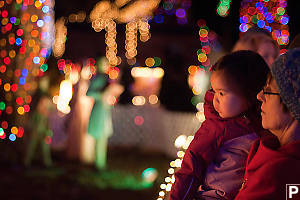 Nara And Grandma Looking At Lights