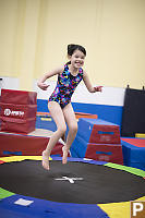 Claira On Trampoline