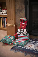 Clairas Stocking And Gift Pile