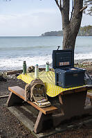 Picnic Table At Beach