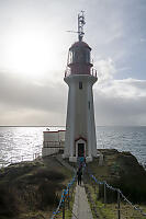 Santa At Top Of Lighthouse