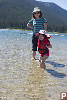 Helen And Claira In Lightning Lake