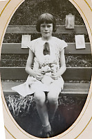 Grandmother On Park Bench