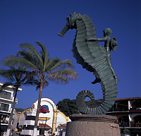 Sea Horse in Front of Planet Hollywood