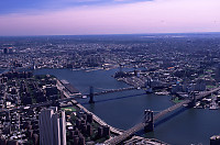 Brooklyn Bridge From Top of the World Trade Center