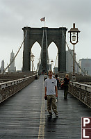 Jesse on Brooklyn Bridge