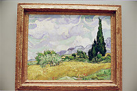 Vincent Van Gogh Wheat field with Cypresses