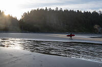 Surfer At Beach