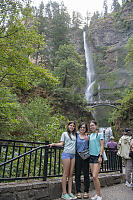 Family At Multnomah Falls