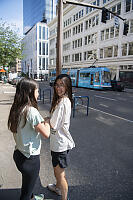 Train In Downtown Portland