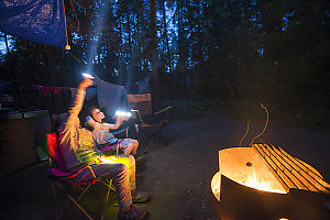 Bright Flashlights Fireside