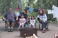 Family Portrait With The Campfire