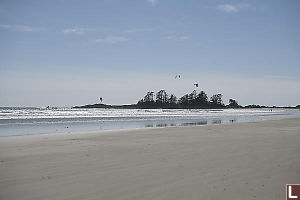 Kite Surfing With Frank Island Behind