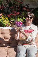 Mom With Flowers