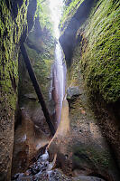 Waterfall At End Of Canyon