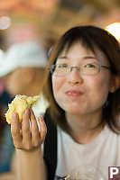 Helen Eating Durian