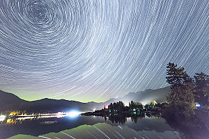 North Pole Star Trails