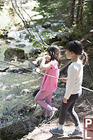 Crossing Creek With Rope