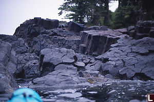 Kayaking In Columnar Basalt
