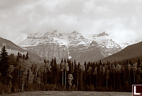 Mount Robson In Fog