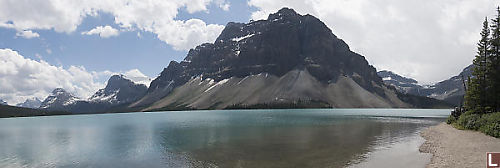 Crawfoot Mountain Over Bow Lake