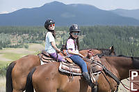 Nara And Claira With Jesmond Peak Behind