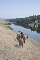 Walking Down Trail To Lake Side