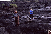 Mike and Val on Lava