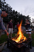 Jeremy Tending Fire