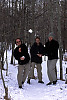 Three Throwing Snow