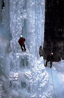 Ice Climbing at Upper Johnson Falls