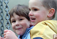 Justin And Kayla On Swing