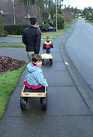 Pulling Wagons To Park