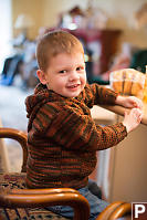 James Getting Ready For Lunch